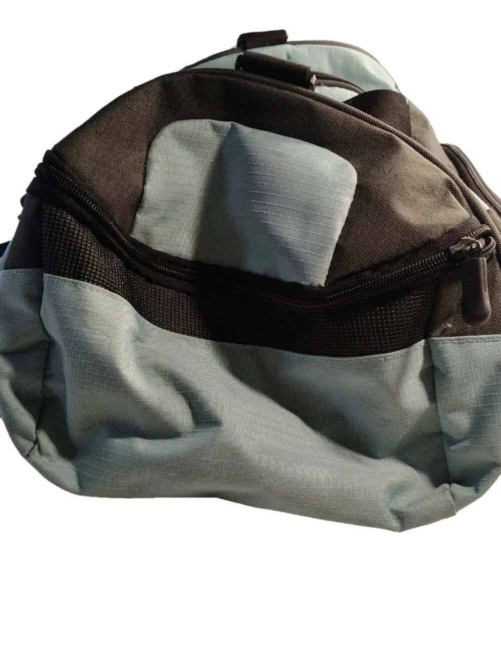 Unisex Vintage 90's Light Blue Medium Sized Eddie Bauer Brand Travel Duffle Bag